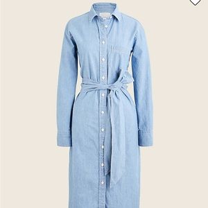 J.Crew Classic-fit Chambray Shirtdress